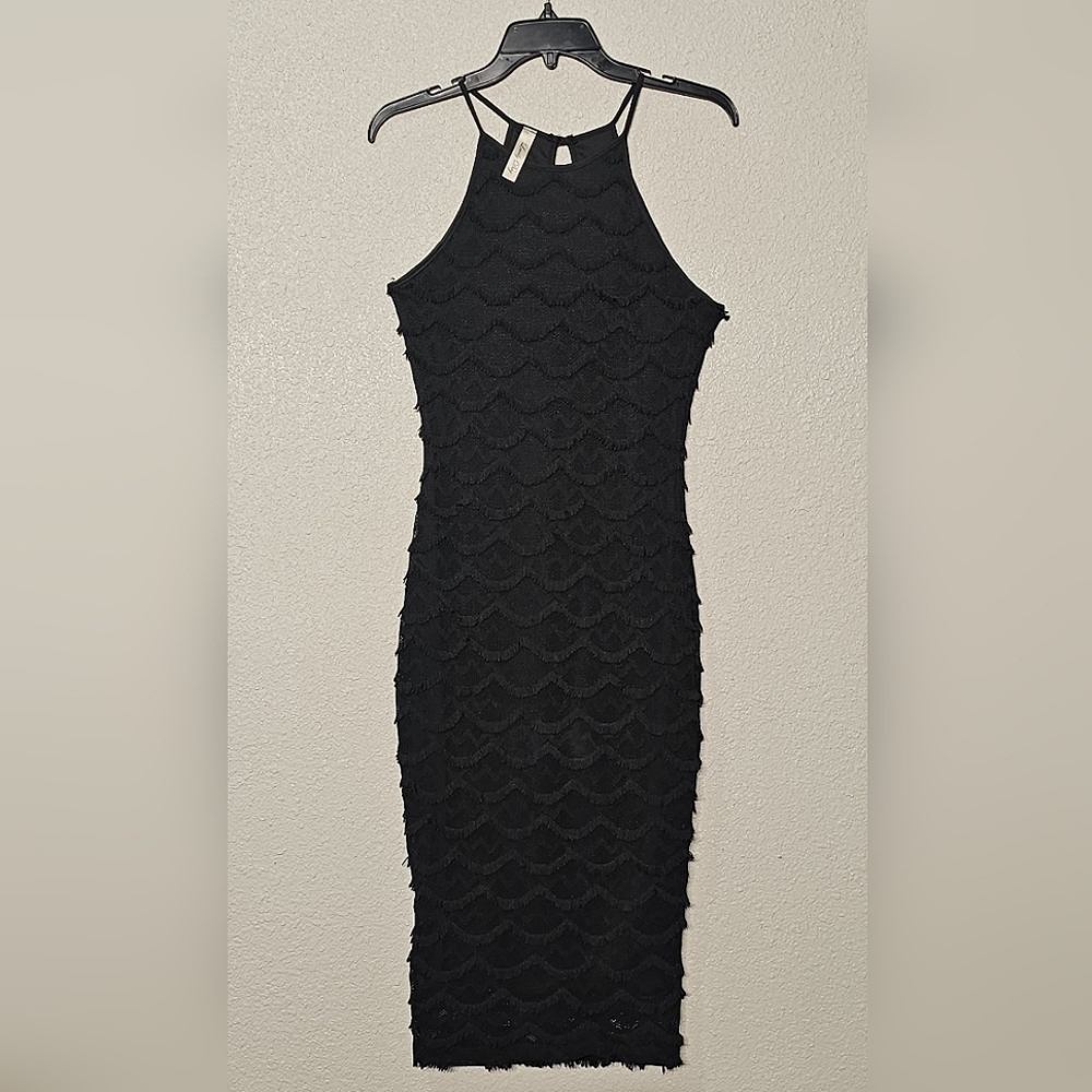 Lovely Day Fringed Pencil Dress